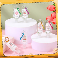 Sacubee yellow cinnamon sanitizer keychain as a thoughtful gift.