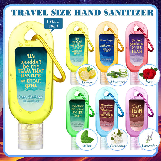 Sacubee lemon-scent sanitizer keychain ready for travel use.