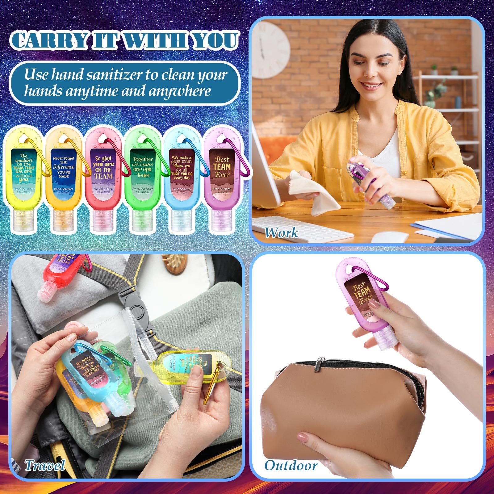 Sacubee rose-scent sanitizer keychain combines style and practicality.