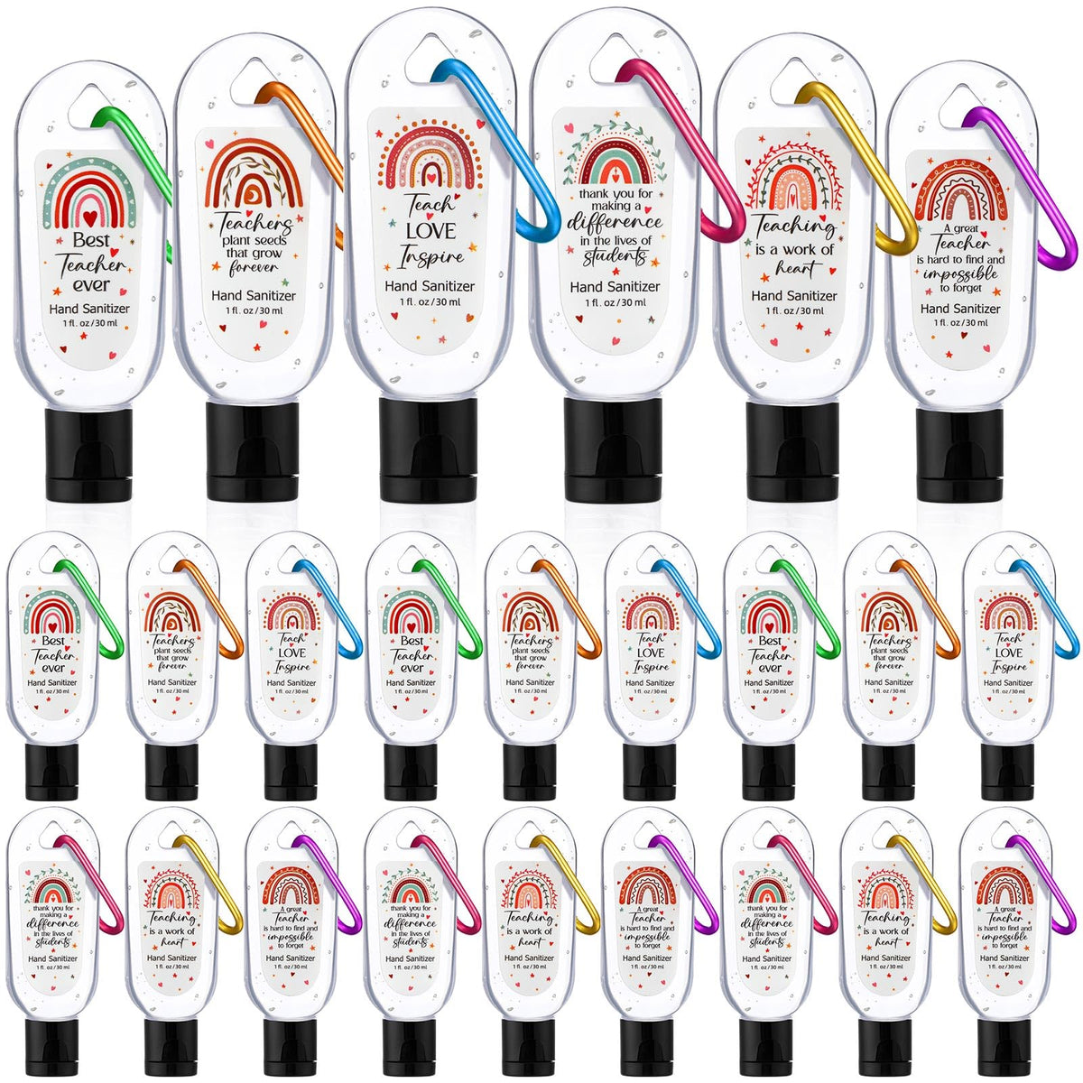 Sacubee mint scented hand sanitizer with keychain for on-the-go cleansing.