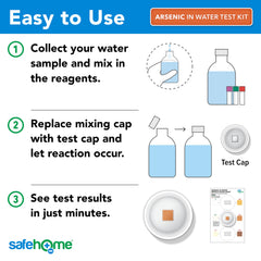 Safe Home DIY Arsenic Test Kit sample collection for testing tap water in minutes