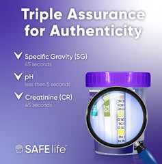 SAFE LIFE 13-panel urine cup quick dip action demonstration.