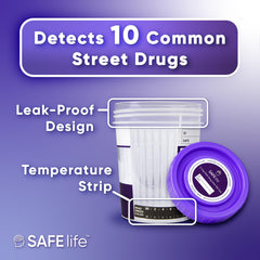 SAFE LIFE 25-pack result reading shows a clear five-minute read.