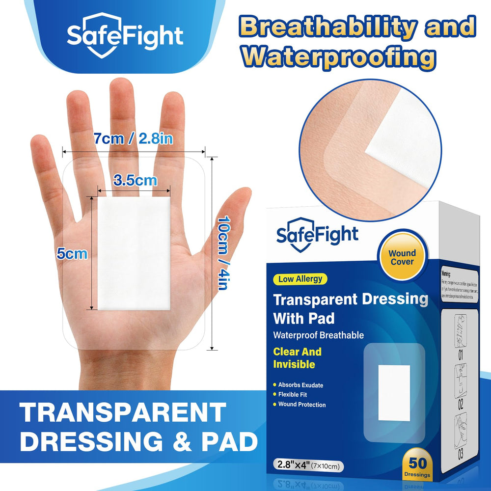 SafeFight waterproof adhesive bandage sticks securely through movement and activity.