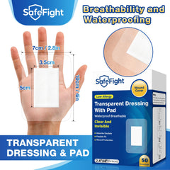 SafeFight waterproof adhesive bandage sticks securely through movement and activity.