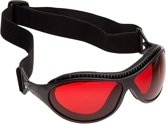 SafetyBlue Sleep Savior Ultra with head strap for a secure, light-blocking fit