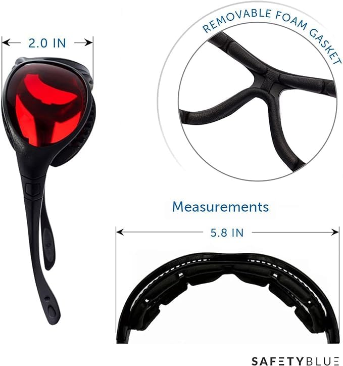 SafetyBlue travel-ready glasses reduce jet lag during flights and shifts