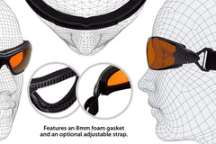 SafetyBlue ultimate-fit-comfort image shows snug, lightweight design ideal for night-time wear.