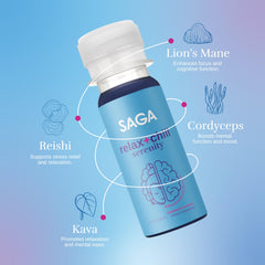 SAGA Serenity label highlights kava, lion’s mane and reishi for balance