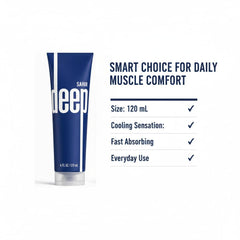 SAHIR Deep Blue 4oz size ideal for consistent daily muscle support.