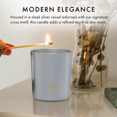 80-hour burn time of SAINT X candle for long-lasting ambiance