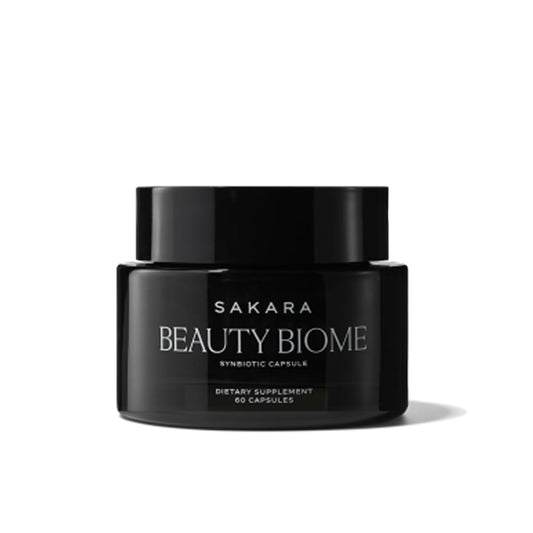 SAKARA Beauty Biome capsules for daily gut-skin support and radiant complexion.