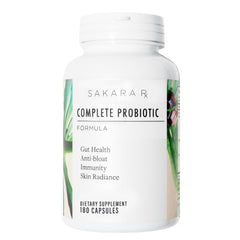 SAKARA Complete Probiotic bottle front for daily digestive support.
