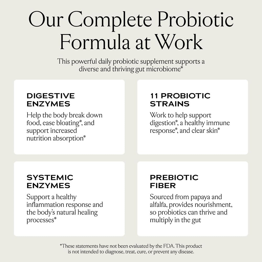 SAKARA Complete Probiotic digestive balance concept with enzyme blend.