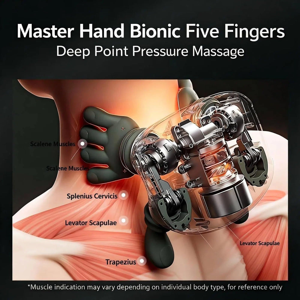 SALAN Real-Touch hands simulation mimics professional massage feel.