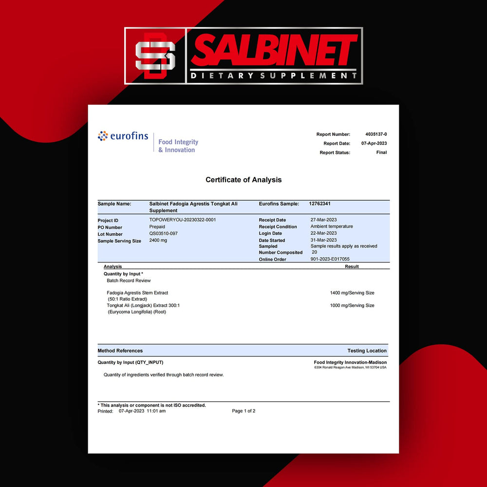 Salbinet two-pack front view for convenient supplementation