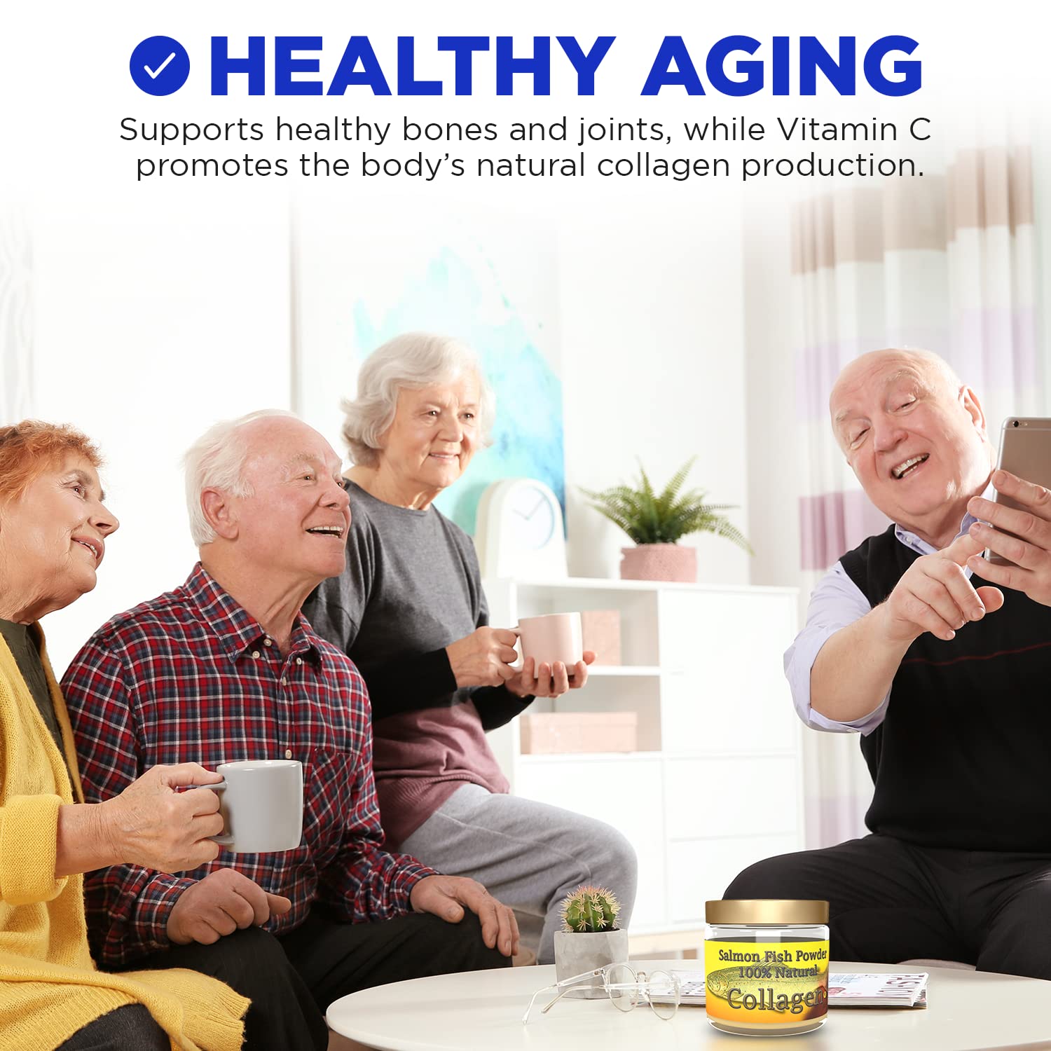 Salcoll Collagen derived from wild-caught salmon for natural marine collagen