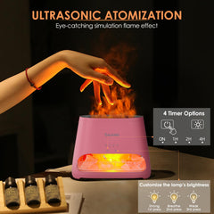 SALKING pink Himalayan salt rock adds natural warmth and glow.