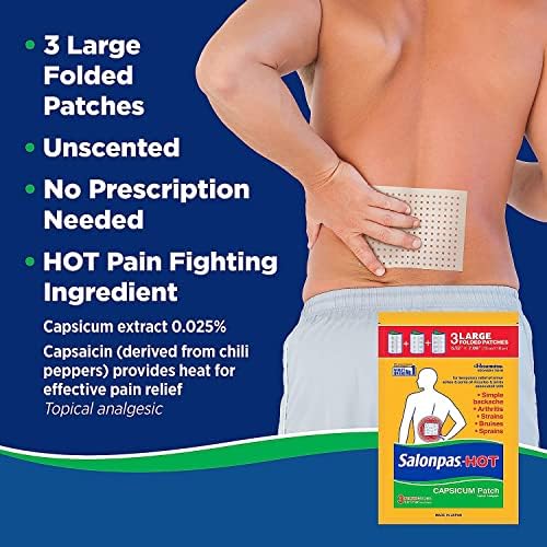 Salonpas patch shows breathable adhesive with holes for skin comfort