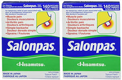 Salonpas patch open pack view shows the 2-pack design for daily use.