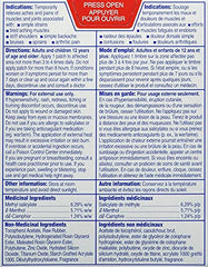 Salonpas patch shoulder application illustrates targeted relief near the hurt area.