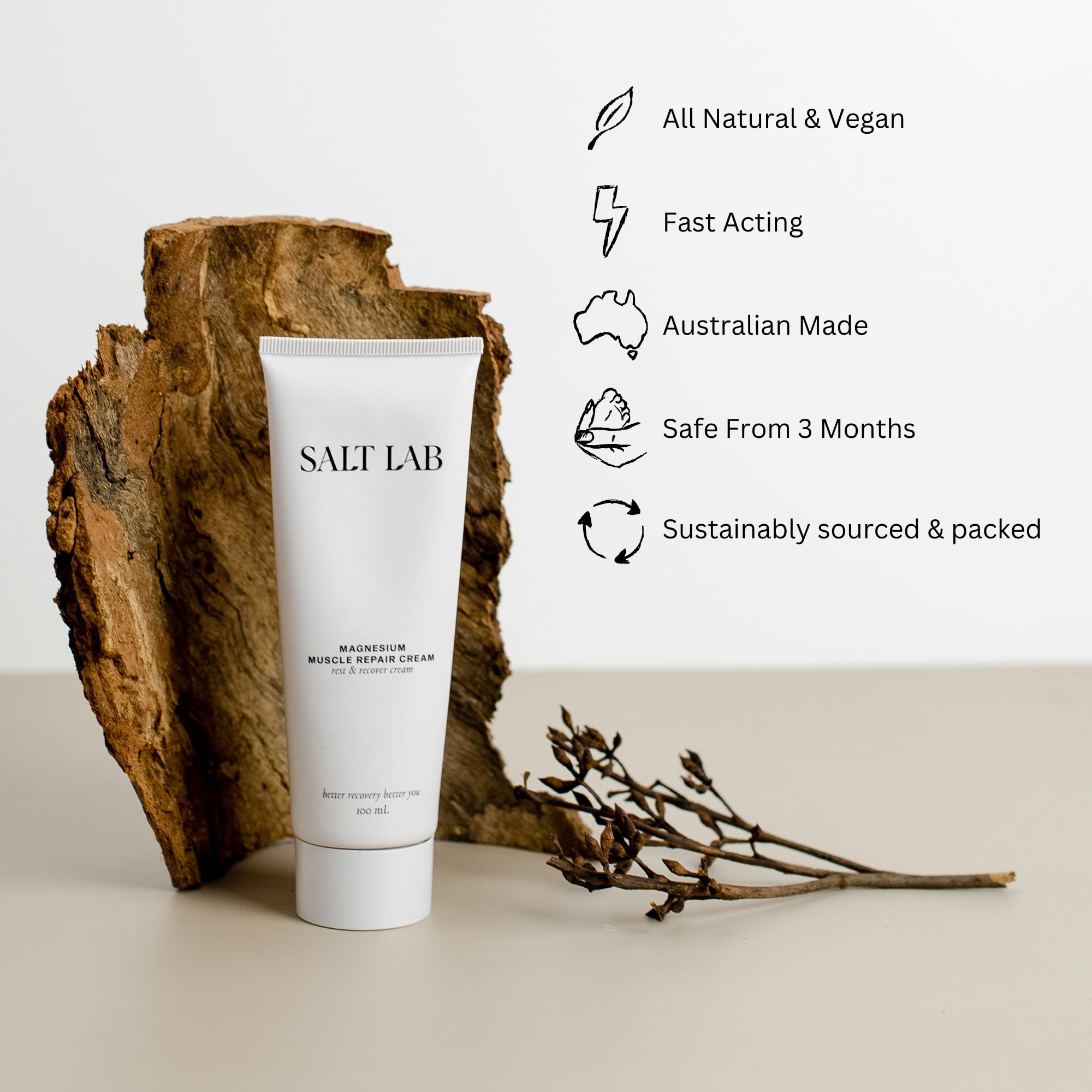 Salt Lab Essential Oils blend bottle delivers a refreshing aroma for post-workout routine