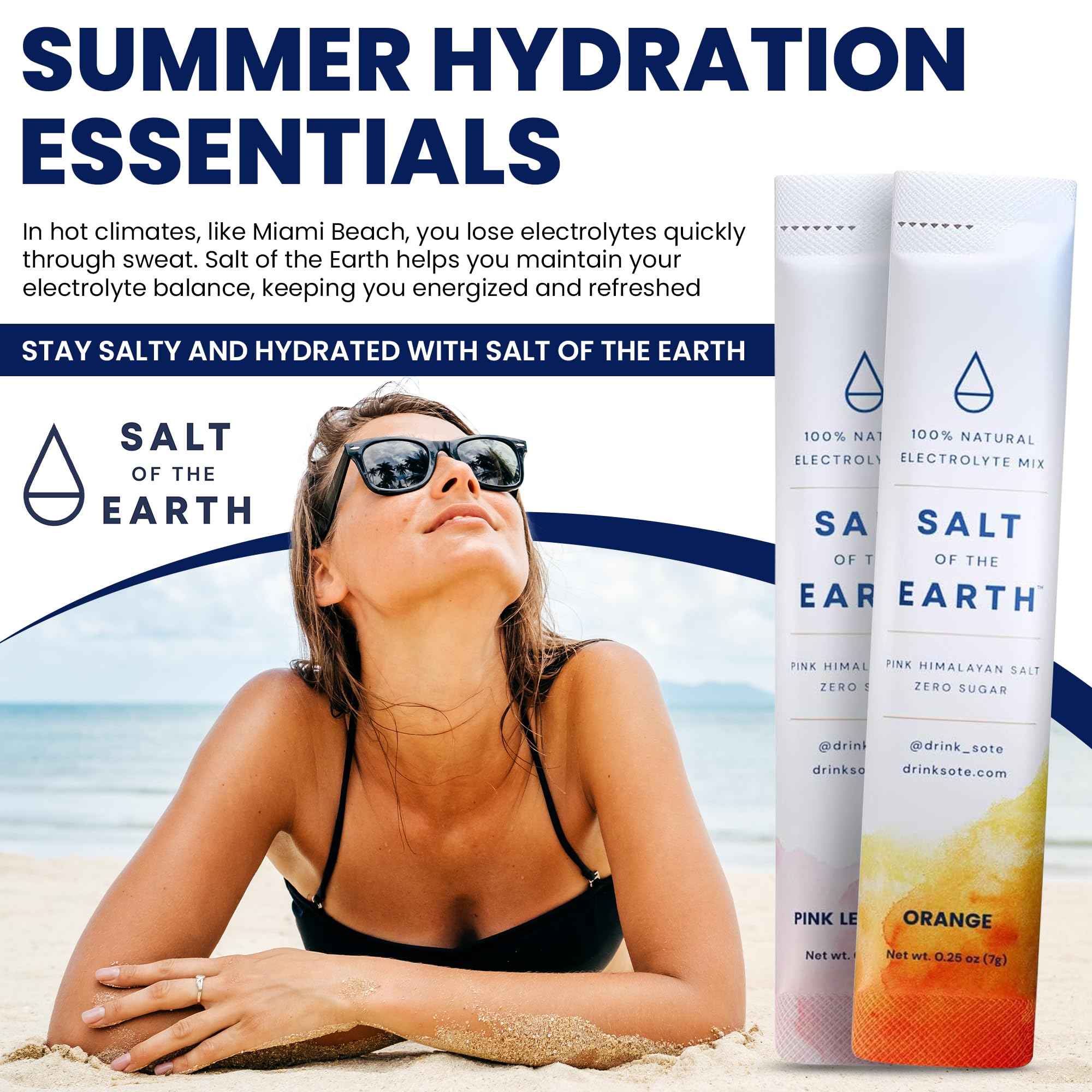 Salt of the Earth summer hydration scene for hot days.