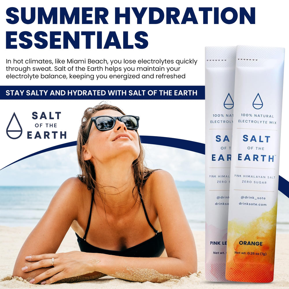 Salt of the Earth summer hydration scene for hot days.