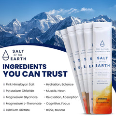 Salt of the Earth on-the-go packaging for travel and workouts.