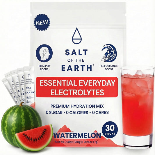 Salt of the Earth Watermelon Electrolyte stick for quick hydration during workouts and travel
