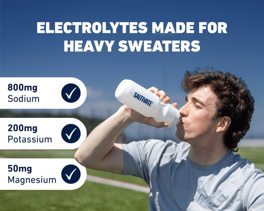 Saltivate salty orange electrolyte stick closeup quick hydration