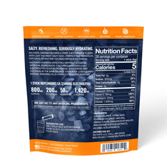 Saltivate salty orange finish supports hydration taste
