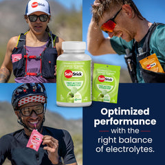 SaltStick FastChews tablets on tongue for quick taste and relief