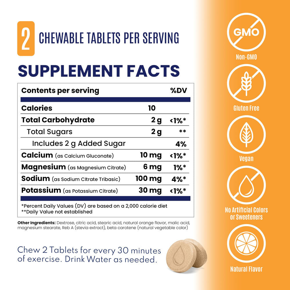 SaltStick FastChews vegan, non-GMO label supports clean fueling.