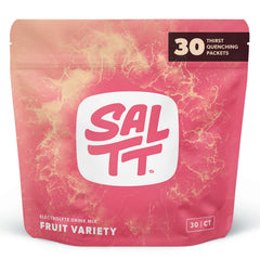 SALTT fruit variety pack packets show versatile on-the-go hydration.