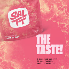 SALTT travel-size packaging shown for easy daily use.