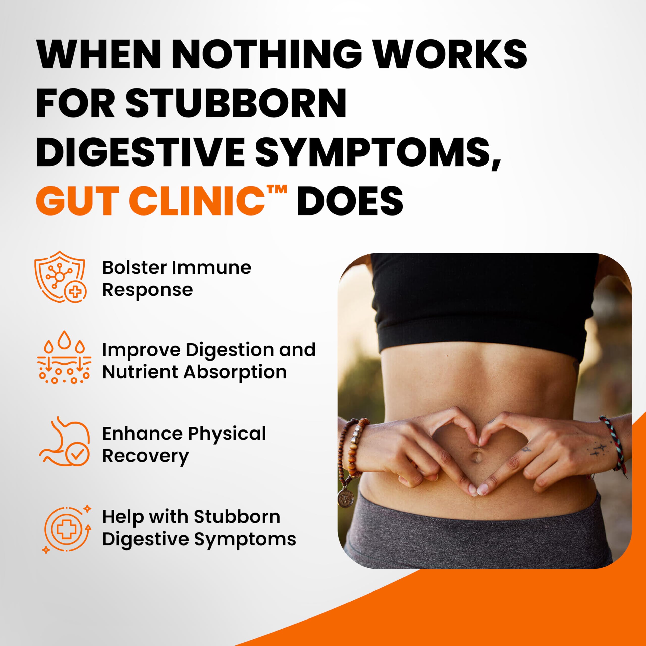 SaltWrap Gut Clinic graphic emphasizing immune support and gut barrier health