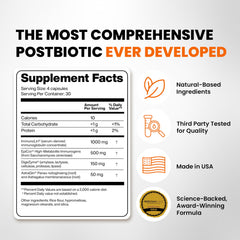 SaltWrap Gut Clinic label close-up detailing ImmunoLin and EpiCor ingredients