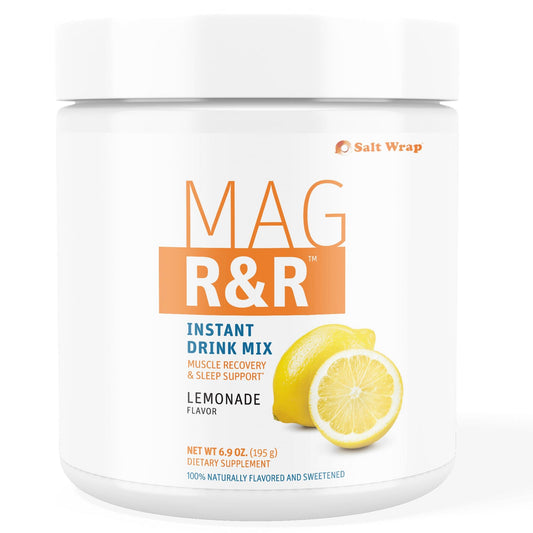 SaltWrap Mag R&amp;R instant drink mix bottle pour for restful nights