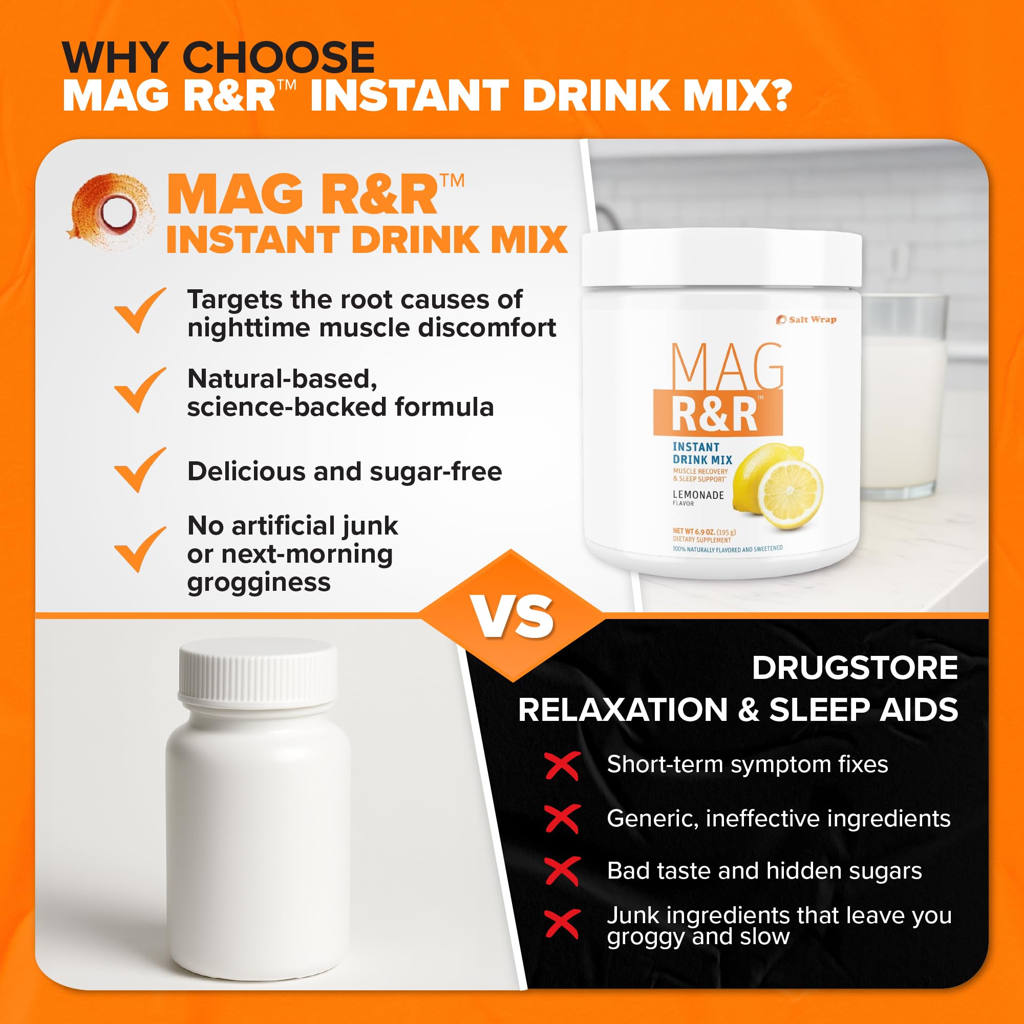 SaltWrap Mag R&amp;R FiberSMART powder emphasizing digestion support