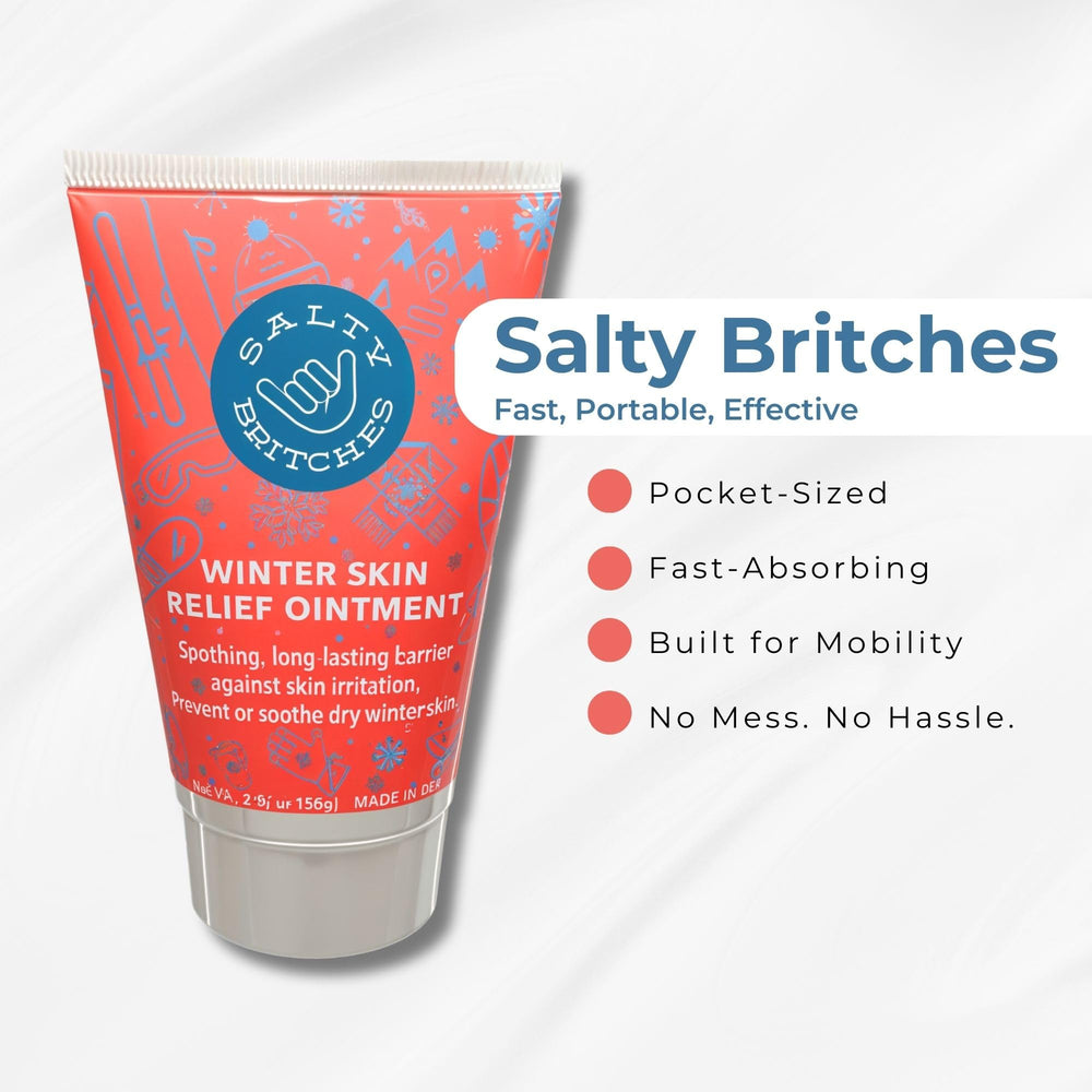 Salty Britches freezer-tip to firm the ointment for warm days