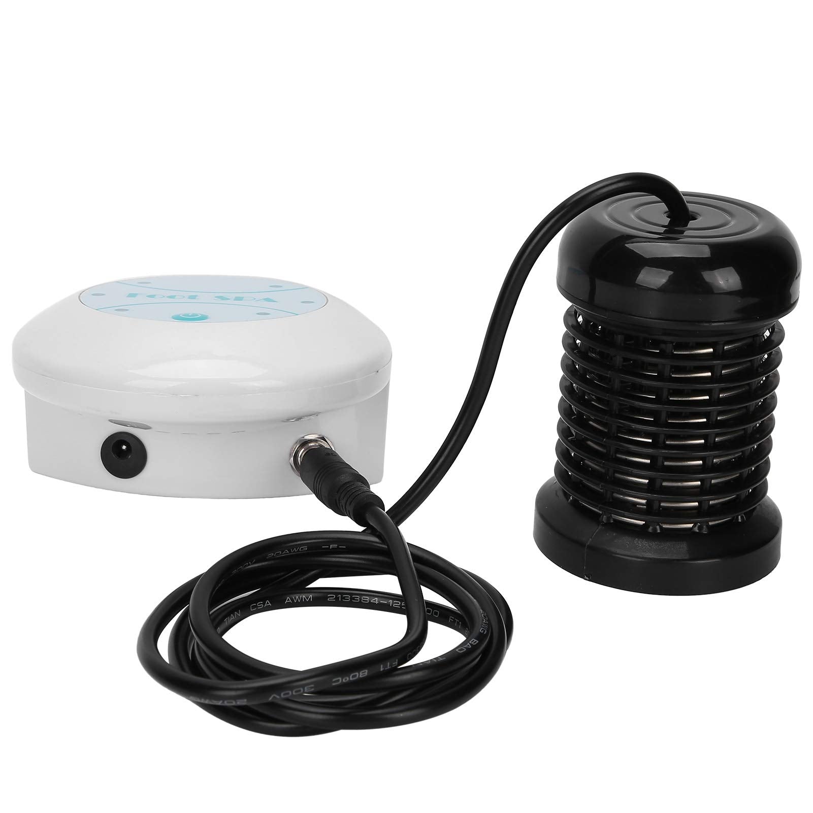 Saluaqui Ionic Foot Bath Machine in use suggests relaxing home spa routine.