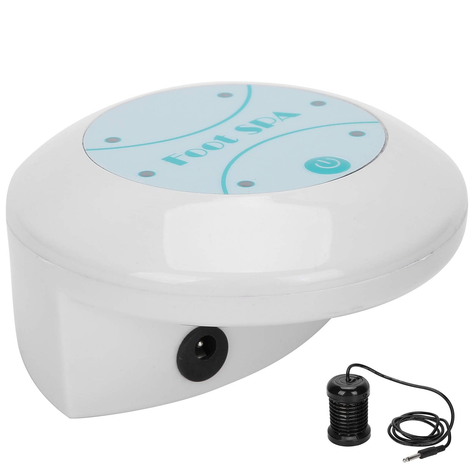 Saluaqui Ionic Foot Bath Machine packaged box communicates brand-ready presentation.