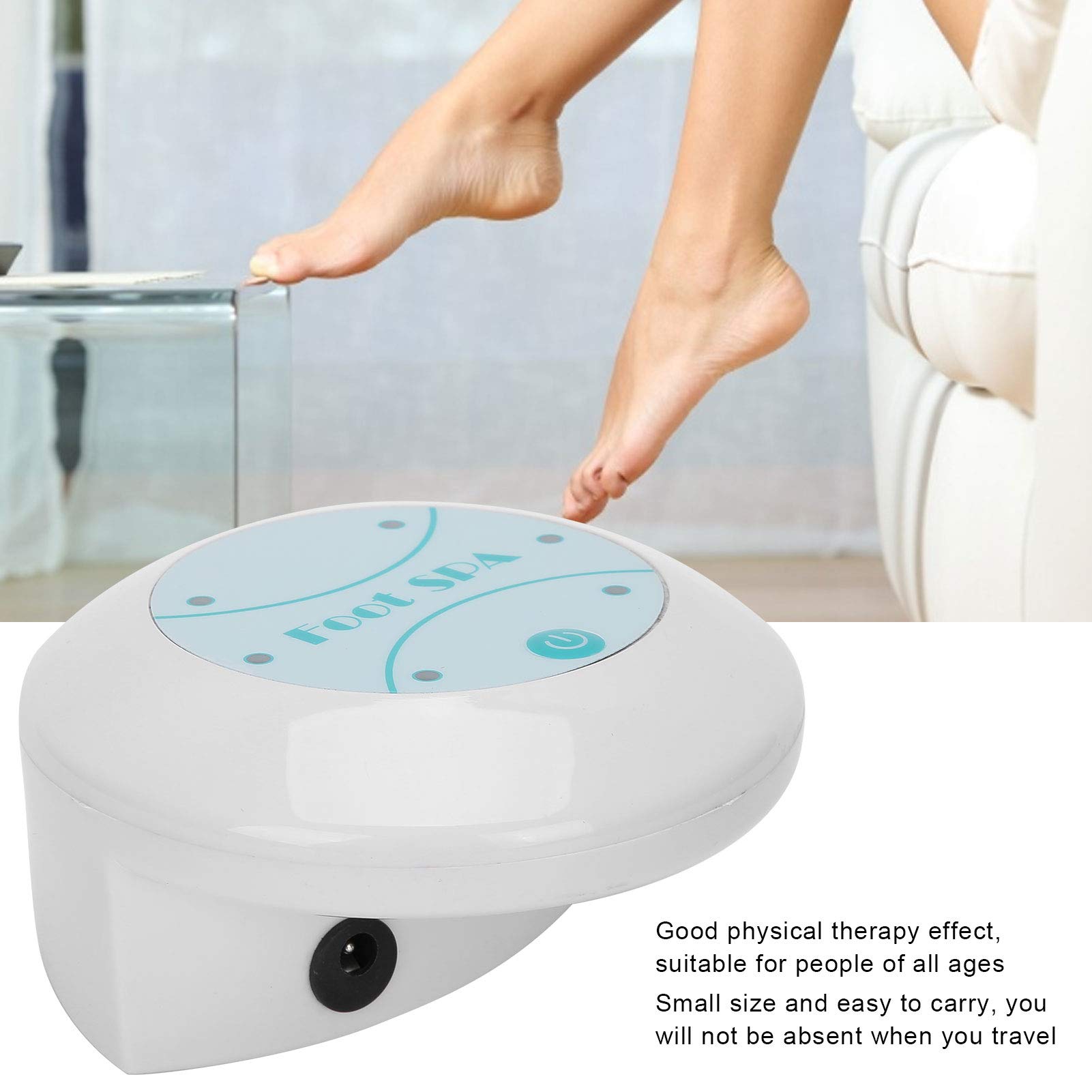 Saluaqui Ionic Foot Bath Machine portable carry case emphasizes travel-friendly design.