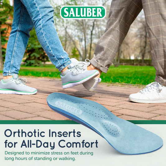 Saluber inserts show metatarsal pad delivering forefoot relief