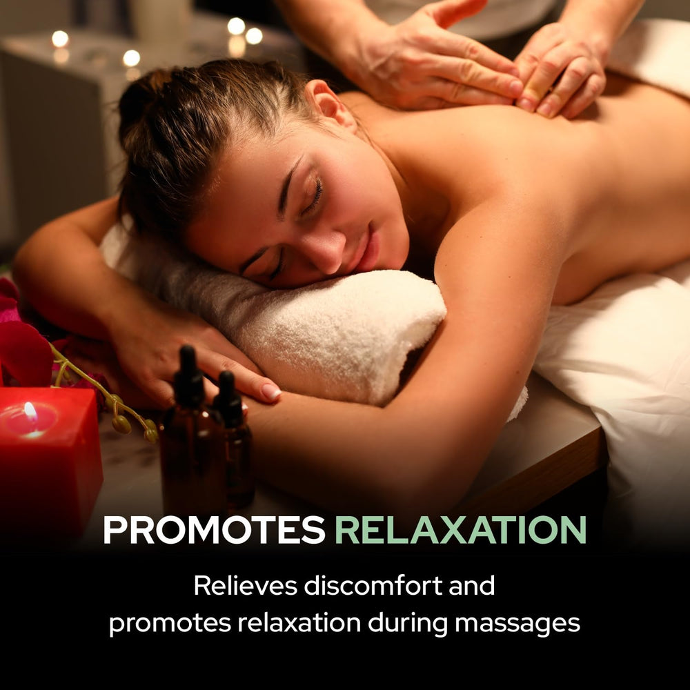 Salvia Babchi Oil massage texture shown for hydrated, healthy-feeling skin.