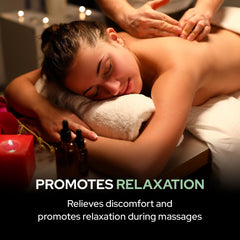 Salvia Babchi Oil massage texture shown for hydrated, healthy-feeling skin.