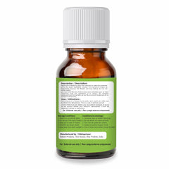 Salvia Helichrysum bottle with label showing purity and natural grade