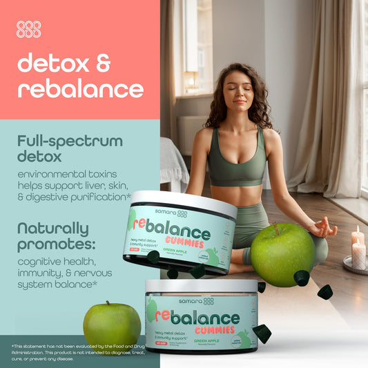 Samara 888 Zeolite Detox Adults bottle for daily gut balance and energy