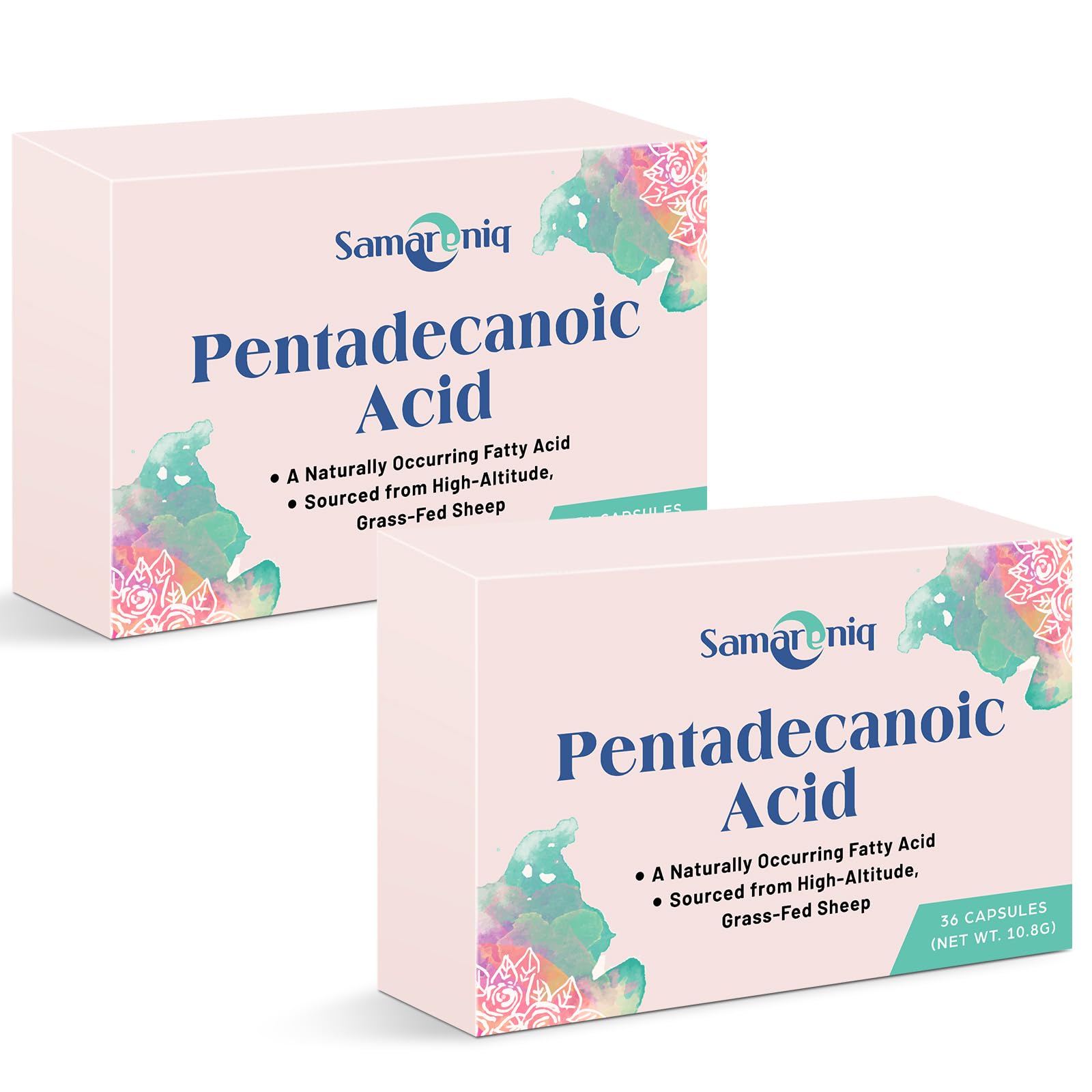Samareniq Pentadecanoic acid supplement bottle for daily wellness support